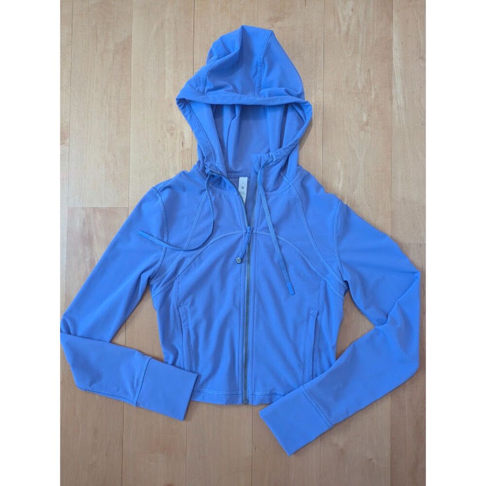Lululemon Hoodie Cropped Mesh Define in Purple Dark Lavender 4